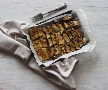 Gegratineerde champignons uit de oven
