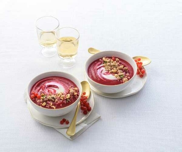 Feestelijke romige soep