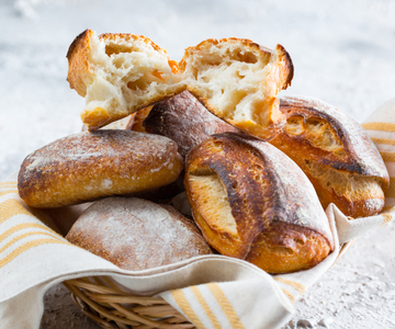 Broodjes met vloeibare zuurdesem