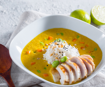 Kippensoep met basmatirijst