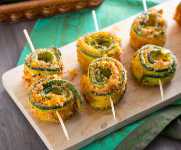 Gevulde courgetterolletjes