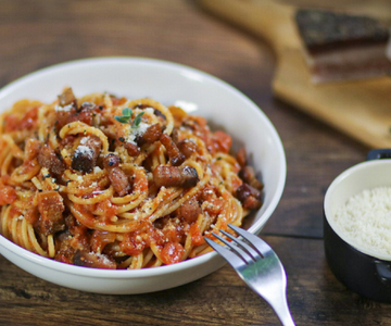 Spaghetti met rancetto