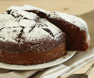 Zachte chocolade-ricotta taart