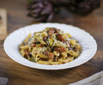 Smaakvolle pasta met artisjokken