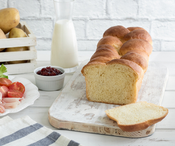 Zachte brioche met aardappel