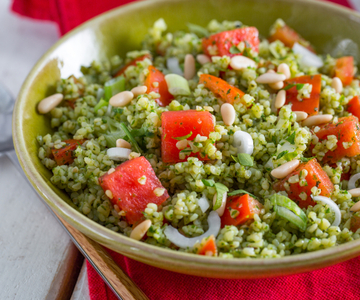 Zomerse tabbouleh met watermeloen