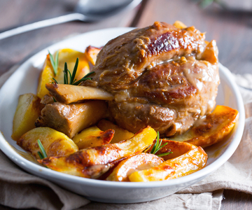 Varkensschenkel in bier