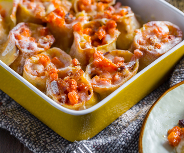 Gevulde flensjes uit de oven