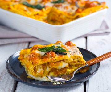Lasagne met pompoen