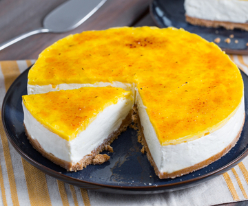 Cheesecake met crème brûlée