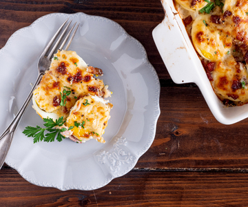 Gegratineerde eieren