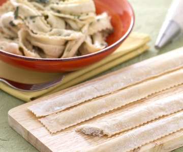 Gevulde tagliatelle met rundergehakt en ricotta