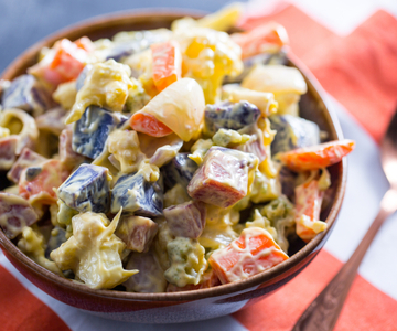 Russische salade uit de moestuin