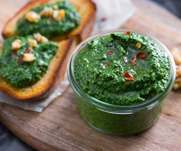 Pesto van palmkool