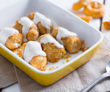 Kipbommetjes met cacio e pepe