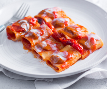 Paccheri met 3 tomaten