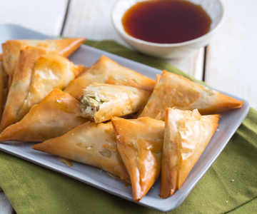 Triangolini met artisjokken en Quartirolo