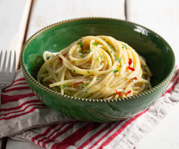 Gemakkelijke spaghetti aglio, olio e peperoncino