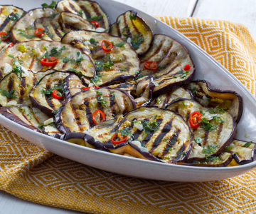 Gemarineerde aubergines