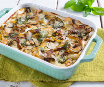 Lasagne met pesto en courgette