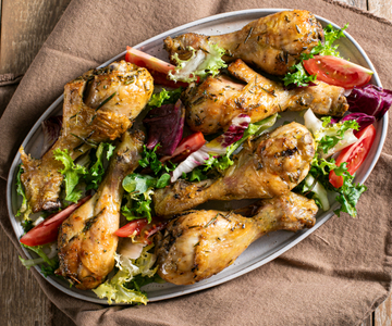 Kippendijen in de airfryer