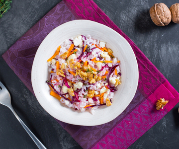 Winterse rijstsalade