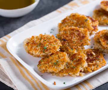 Rijstmedaillons met bagna cauda