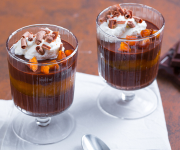 Sacher om met een lepel te eten