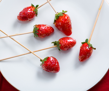 Gekarameliseerde aardbeien