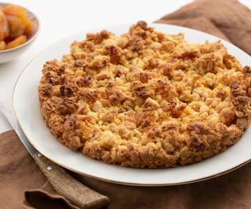 Sbrisolona met abrikozen