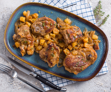 Gebakken jong geitenvlees