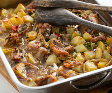 Ovenschotel met geitenvlees