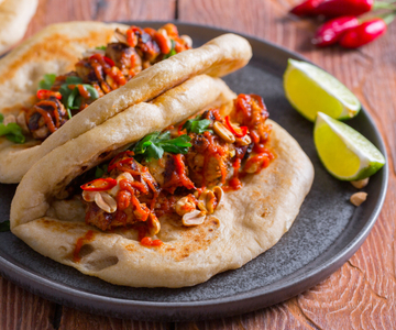 Kipspiesjes met pita