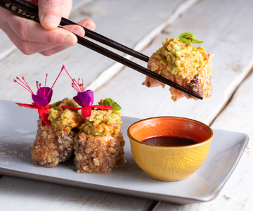 Knapperige zalm met panko