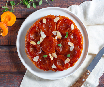 Snelle tarte tatin met abrikozen