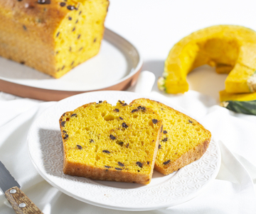 Plumcake met pompoen en chocolade