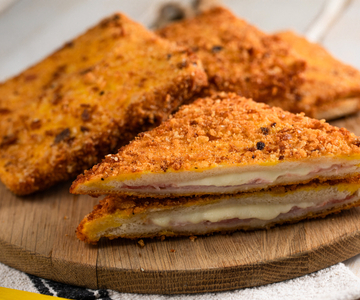 Mozzarella en prosciutto in carrozza