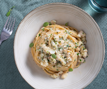 Pasta met witte visragù