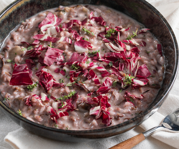 Risotto met radicchio