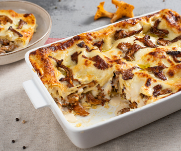Lasagne met cantharellen en Stelvio