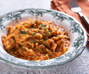 Trofie met kabeljauwsaus