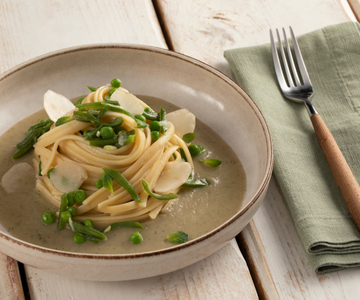Pasta met lentegroenten