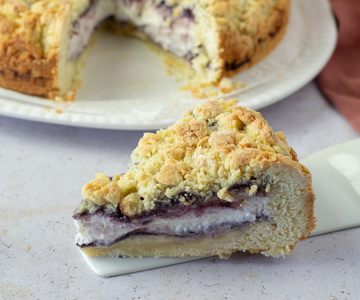 Sbriciolata met ricotta en jam