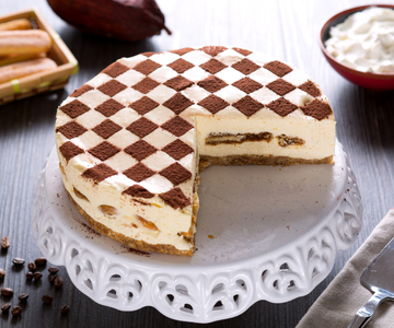 Tiramisu-cheesecake met langevingers