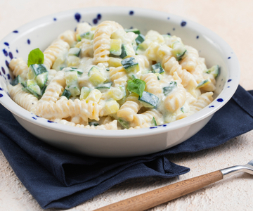 Pasta met courgette en ricotta