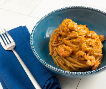Pasta met garnalen