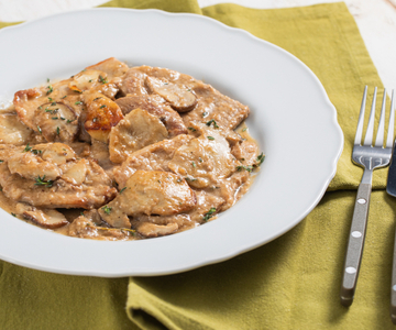Scaloppine met eekhoorntjesbrood