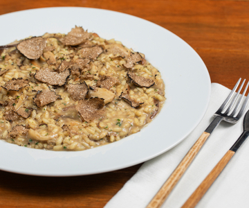 Risotto met paddenstoelen en truffel