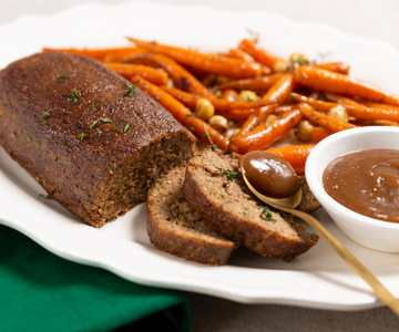 Gehaktbrood van paddenstoelen