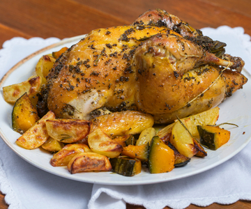 Parelhoen uit de oven